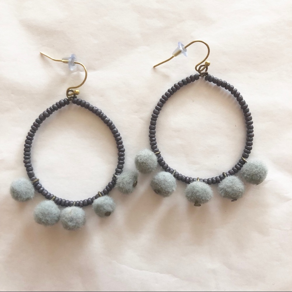 Pom Earrings